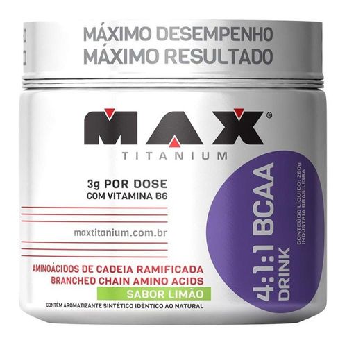 BCCA 4:1:1 Drink Sabor Limão Max Titanium 280g