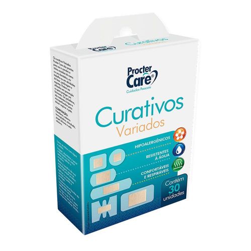 Curativos Variados Procter Care com 30 Unidades
