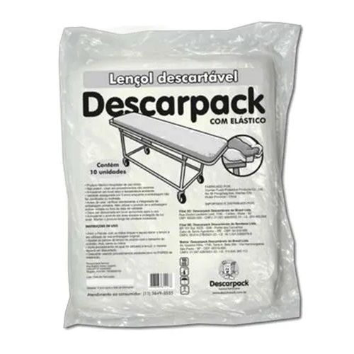 Lençóis Descartáveis Descarpack TNT com Elástico com 10 Unidades