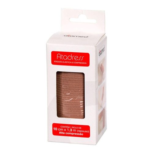 Atadura Elástica 10cm Atradress Alta Compressão com 1 Rolo