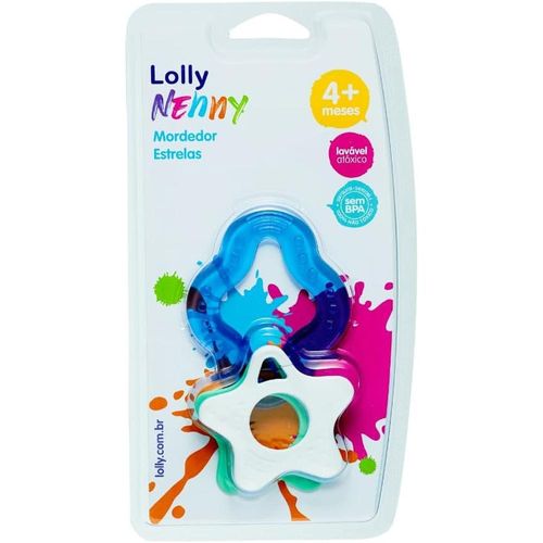 Mordedor Infantil Lolly Nenny Estrelas com 1 Unidade