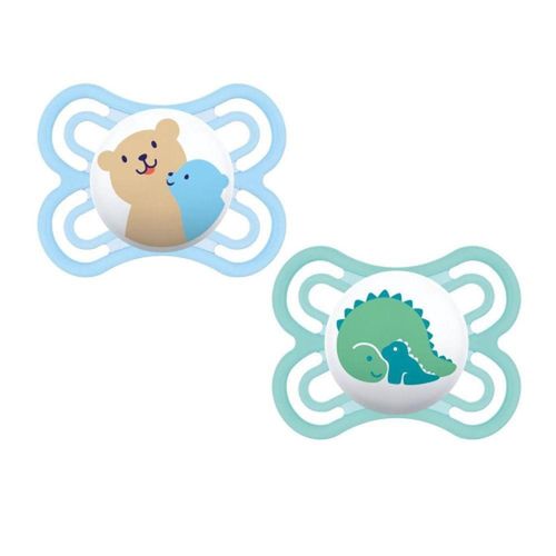 Chupeta Perfect 6 Meses Azul MAM Baby com 2 Unidades