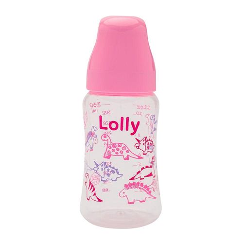 Mamadeira Lolly Big Viva Silicone Ortodôntico Rosa 330ml
