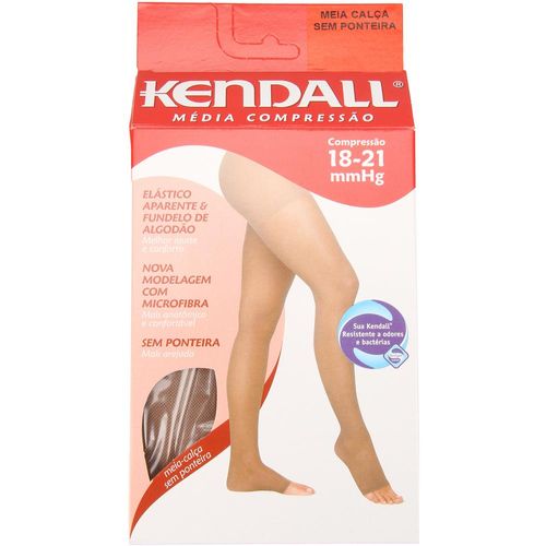 Meia-Calça Kendall Média Compressão sem Ponteira Mel GG com 1 Unidade