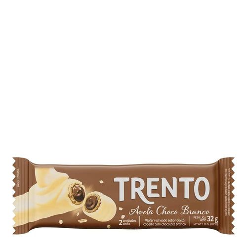 Chocolate Trento Sabor Avelã com Chocolate Branco 32g