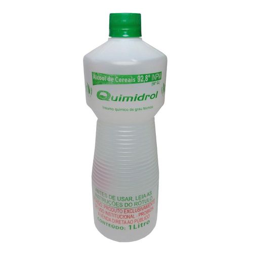 Álcool de Cereais Líquido 92,8° Quimidrol 1L