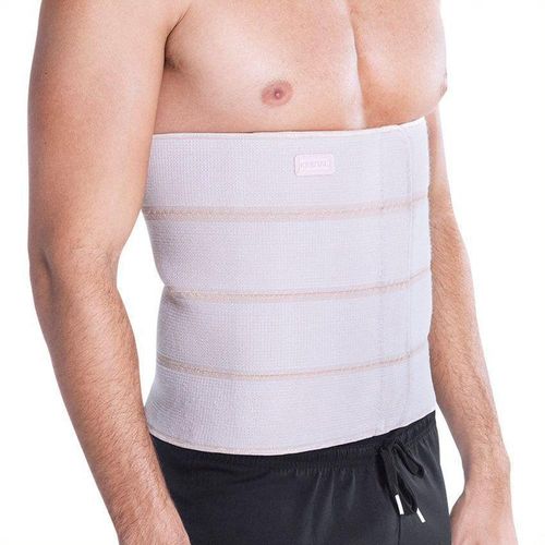 Faixa Abdominal Elástica Kestal 4 Gomos Bege Tamanho GG com 1 Unidade