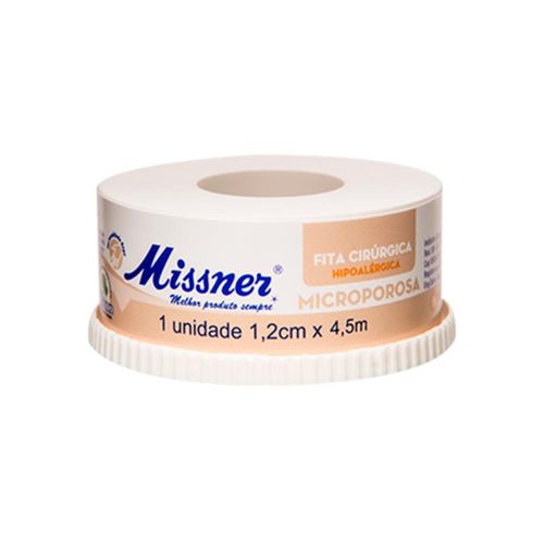 Missner Fita Microporosa Bege 1,2cm X 4,5m com 1 Rolo