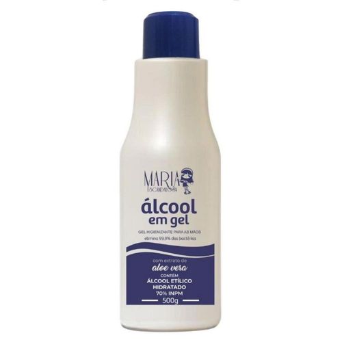 Álcool em Gel 70% INPM Antisséptico Maria Escandalosa com Extrato de Aloe Vera 500ml