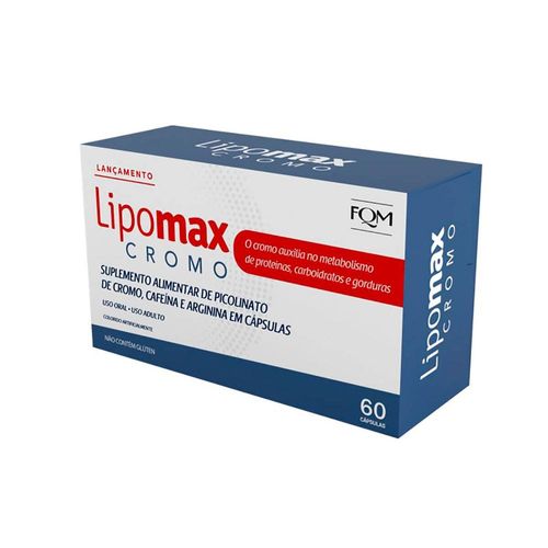 Suplemento Alimentar FQM Lipomax Cromo com 60 Cápsulas