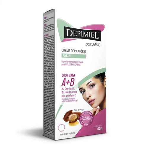 Creme Depilatório Facial A + B Sensitive Depimiel 45g