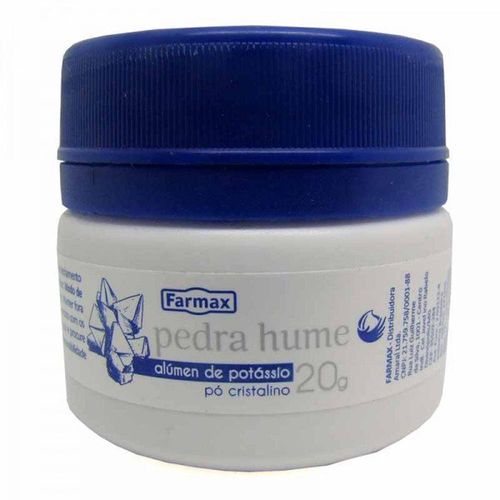Pedra Hume em Pó Farmax Pote 20g