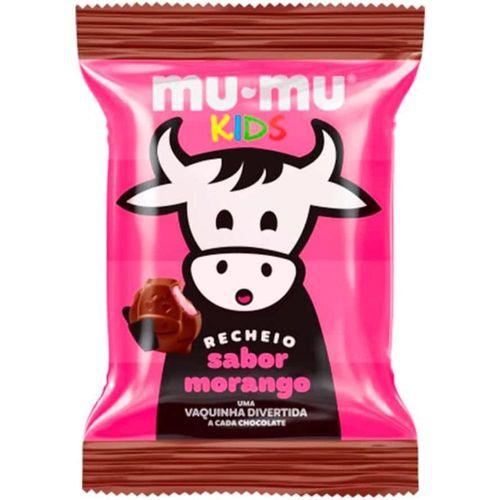 Neugebauer Barra Sabor Chocolate Recheio Sabor Sabor Morango Mumu Kids 15.6g