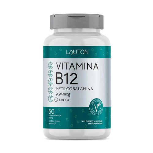 Vitamina B12 9,94mcg Lauton Nutrition com 60 Comprimidos