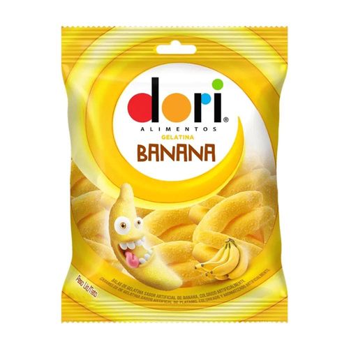 Balas de Gelatina Dori Sabor Banana 60g