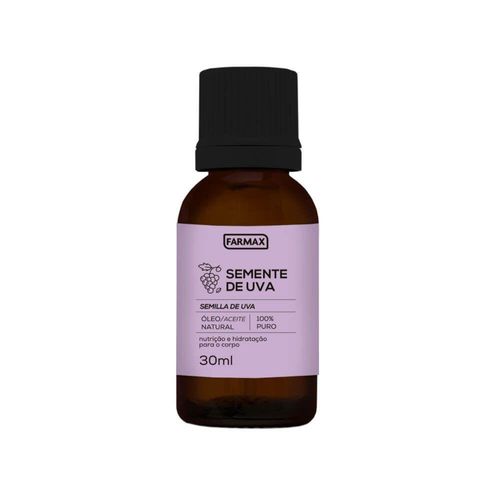 Óleo de Semente de Uva Puro Farmax 30ml
