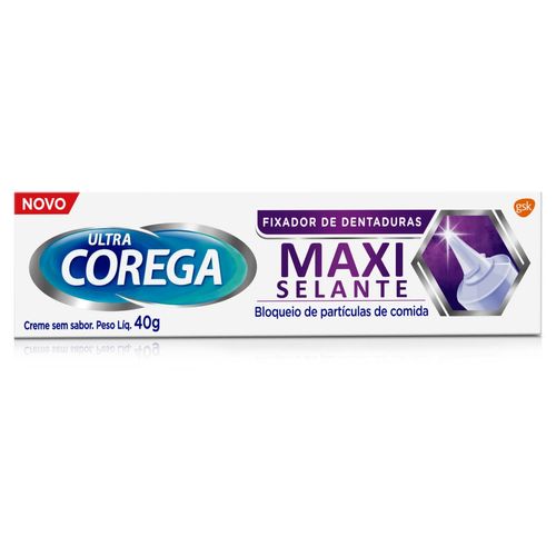 Fixador de Dentadura Ultra Corega Creme Maxi Selante sem Sabor 40g