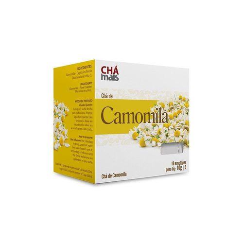 Chá de Camomila Chá Mais com 10 Sachês com 1g