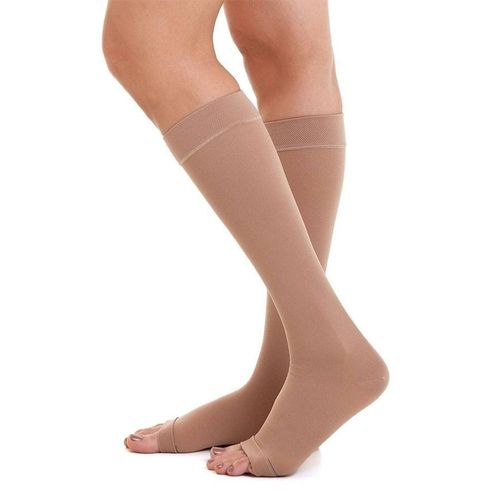 Meia 3/4 sem Ponteira Longa Tamanho P Bege Venosan Comfortline 20-30 com 1 Par