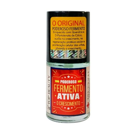 Esmalte Top Beauty Base SOS Poderoso Fermento Ativa o Crescimento 7ml