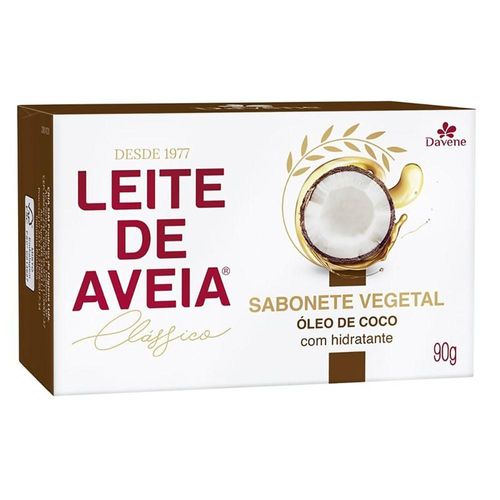 Sabonete em Barra Hidratante Leite de Aveia e Óleo de Coco Davene 90g