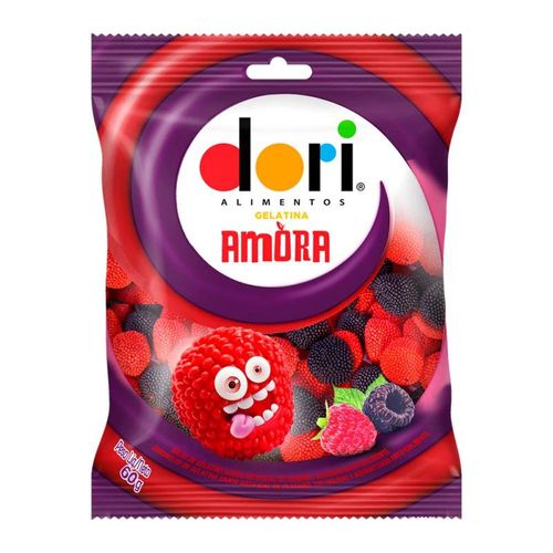 Balas de Gelatina Dori Sabor Amora 60g