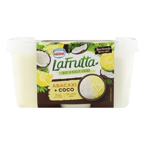 Sorvete Nestlé La Frutta Abacaxi e Coco 1L