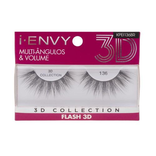 I-Envy Kiss Ny Cílios Postiços 3D Collection 136 com 1 Par