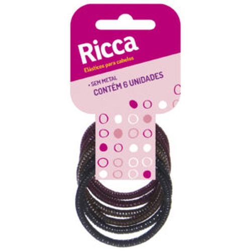 Elástico para Cabelo Basics Brilho 4Mm Belliz com 6 Unidades