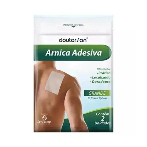 Arnica Adesiva Sanfarma Grande com 2 Unidades