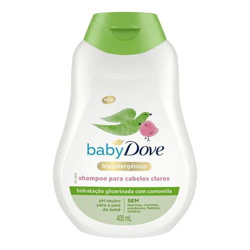 Shampoo para Cabelos Claros Dove Baby Hidratação Glicerinada Camomila 400ml