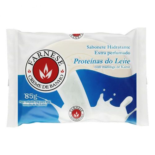 Sabonete em Barra Hidratante em Barra Proteínas do Leite Farnese 85g