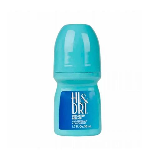Desodorante Azul Hi & Dri Unscented Antiperspirant Roll-On 50ml