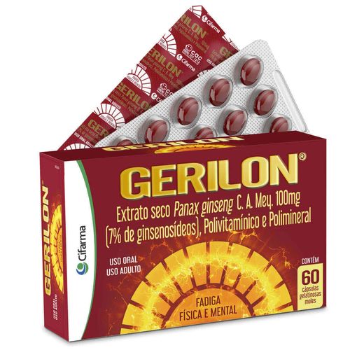 Suplemento Vitamínico Gerilon 60 Cápsulas Gelatinosas Moles