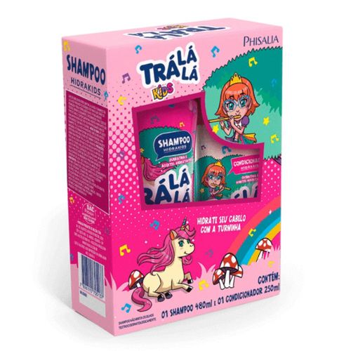 Kit Trá Lá Lá Kids Hidrakids com Shampoo 480ml + Condicionador 480ml