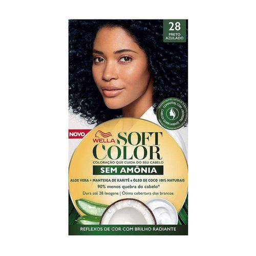 Tonalizante Wella Soft Color Nº 28 Preto Azulado com 1 Unidade