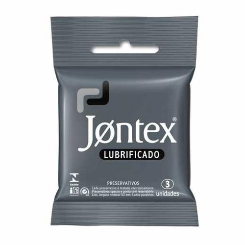 Preservativos Jontex Lubrificado Bolso com 3 Unidades