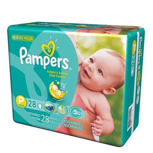 Pampers Fralda Total Confort Tamanho P com 28 Unidades