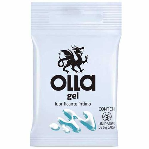 Gel Lubrificante Olla com 3 Unidades com 5g