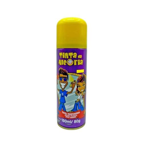 Tinta da Alegria Hair Spray Cor Amarelo 150ml