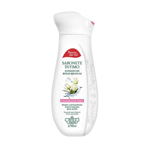 Sabonete Íntimo Flores & Vegetais Rosas Brancas 250ml