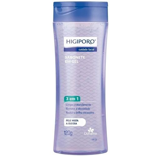 Sabonete em Gel Facial Davene Higiporo para Pele Mista à Oleosa 120g