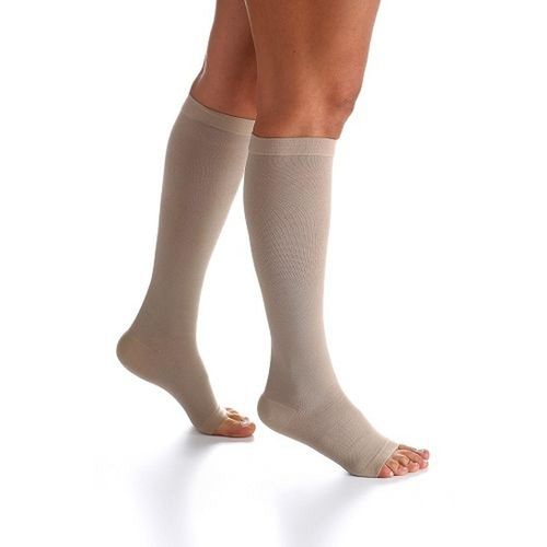 Meia 3/4 Panturrilha 20-30mmhg Normal Bege Aberta Tamanho G Sigvaris com 1 Par