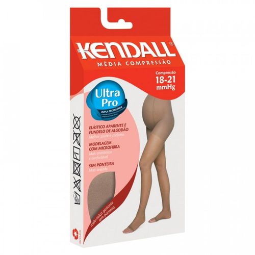 Meia-Calça para Gestantes de Média Compressão Cor Mel sem Ponteira Tamanho G Kendall com 1 Unidade