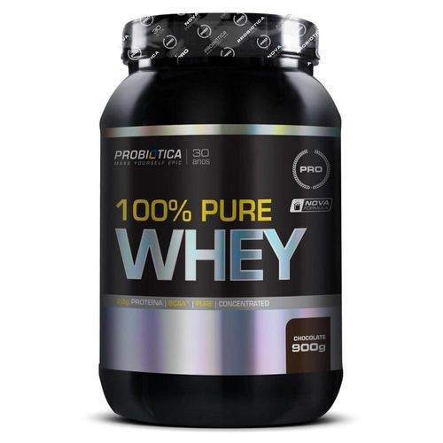 100% Pure Whey Sabor Chocolate Probiótica 900g