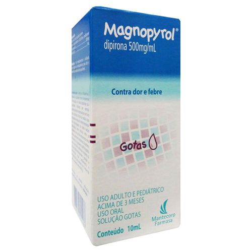 Magnopyrol 500mg/ml Solução de Uso Oral Frasco Gotejador 10ml