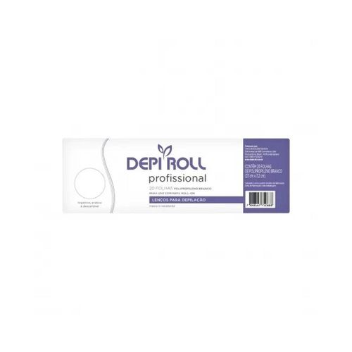 Lenços Depilatórios Depi Roll Branco com 20 Folhas