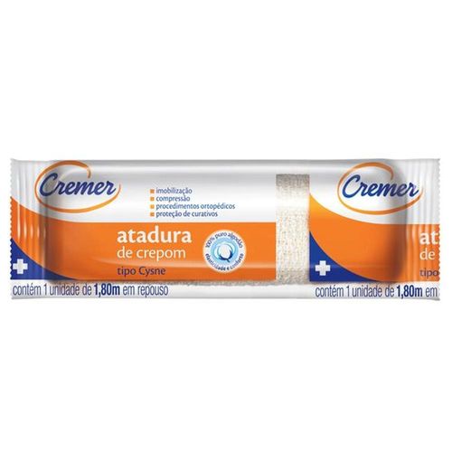 Atadura De Crepom Cysne Cremer 12cm x 180cm com 1 Unidade