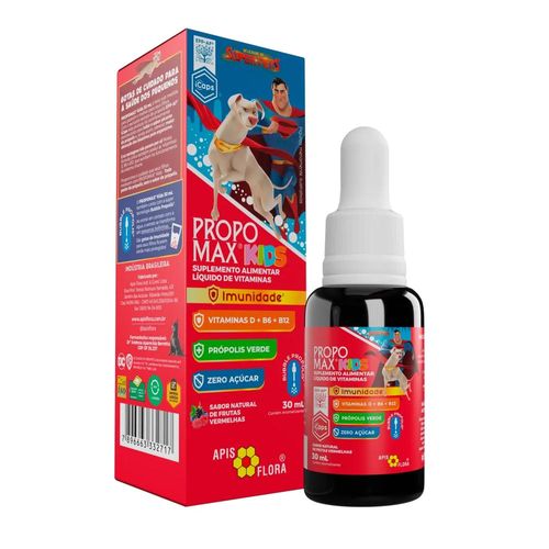 Propomax Kids Polivitamínico Infantil Frutas Vermelhas Solução Gotas 30ml