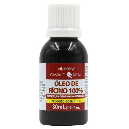 Óleo de Rícino 100% Fortalecimento Cavalo Real Vita Seiva 30ml